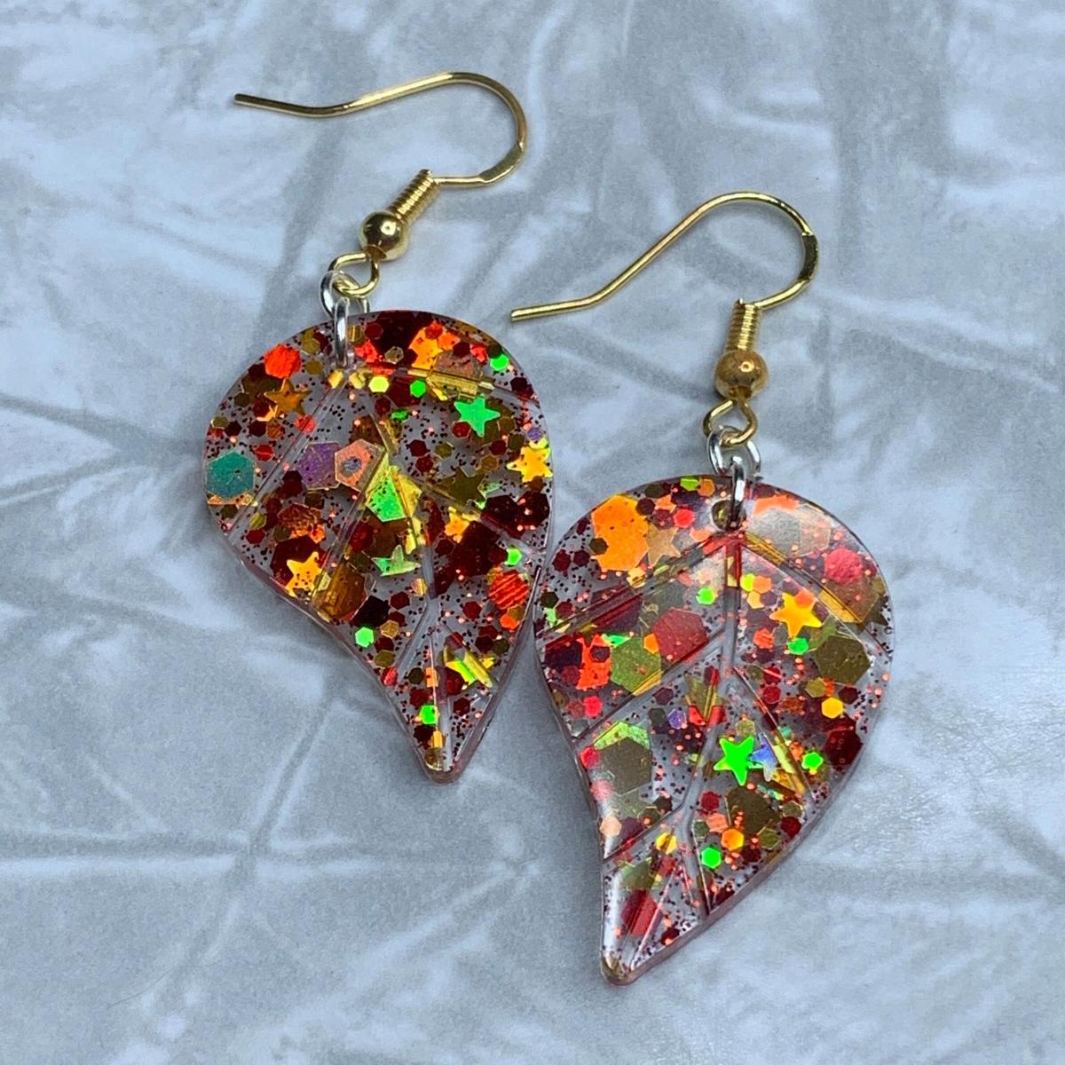 Autumn Leaf Sparkle Earrings