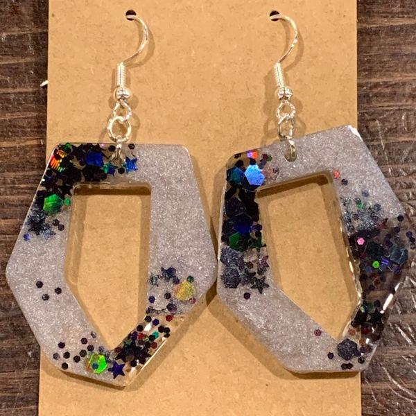 Black and Silver Hexagons