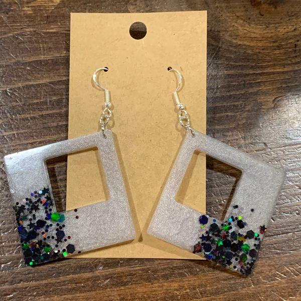 Black and Silver Large Squares