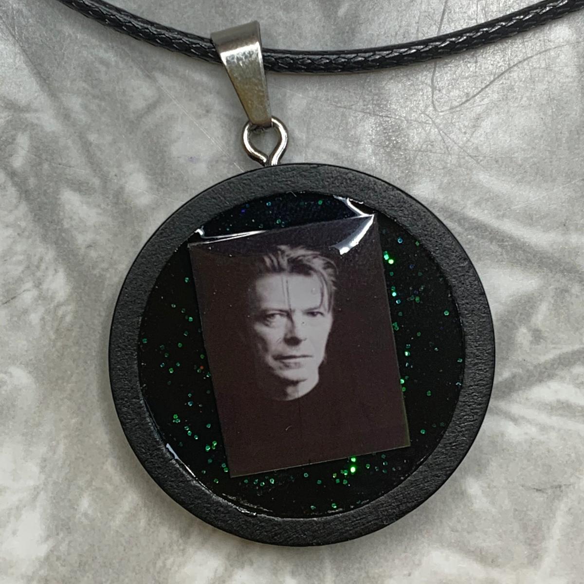 Bowie: Black Wooden David Bowie Necklace