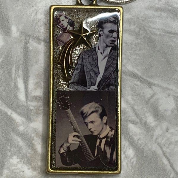 Bowie: Sepia Bronzed Rectangle Necklace