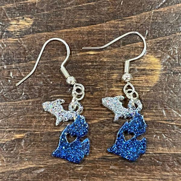 Detroit Lions Michigan Earrings