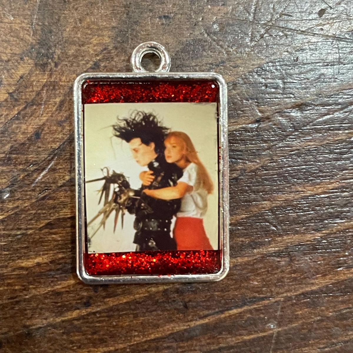 Edward Scissorhands Necklace Red