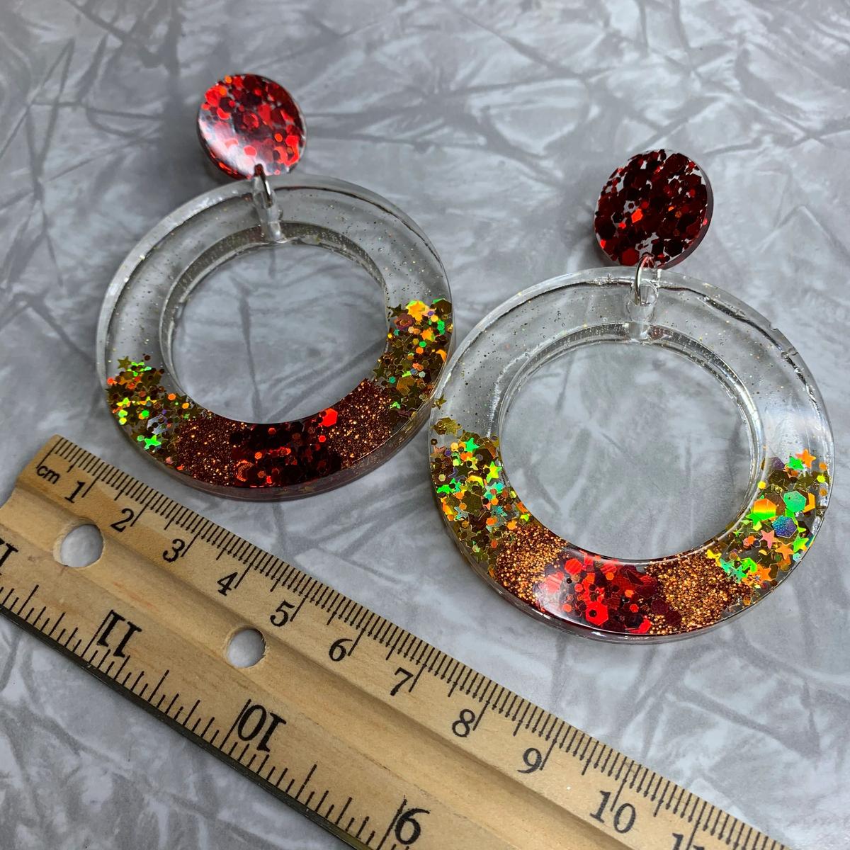 Extra Large Autumn Hoops