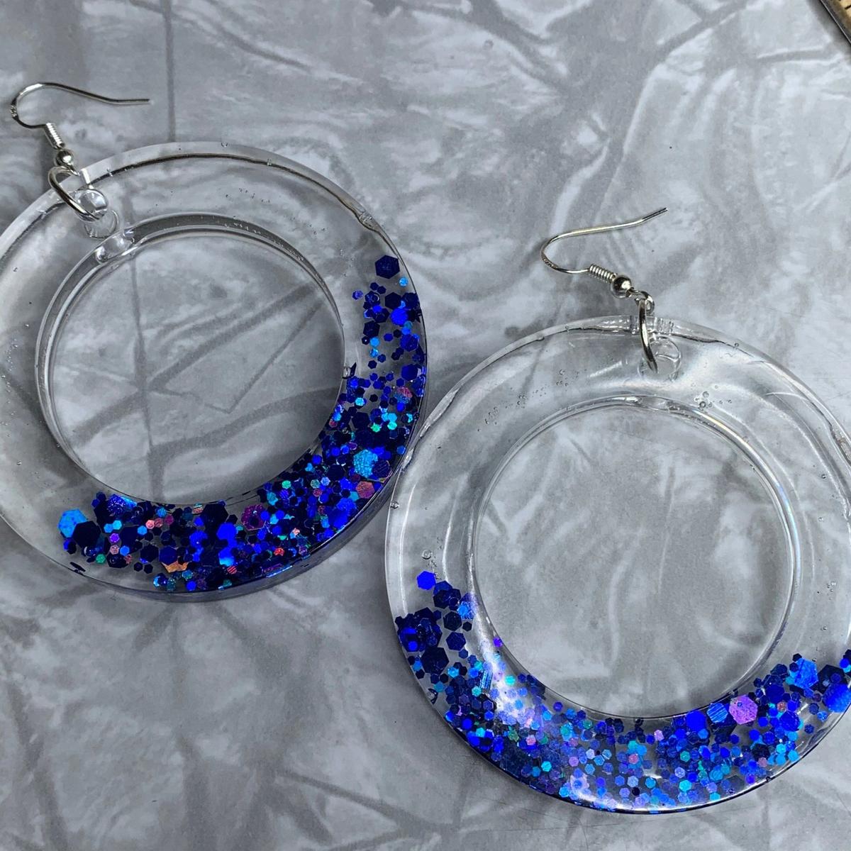 Extra Large Blue Hoops