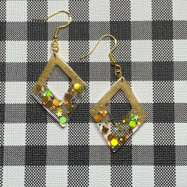 Gold Diamond Earrings
