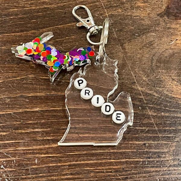 Michigan Pride Keychain