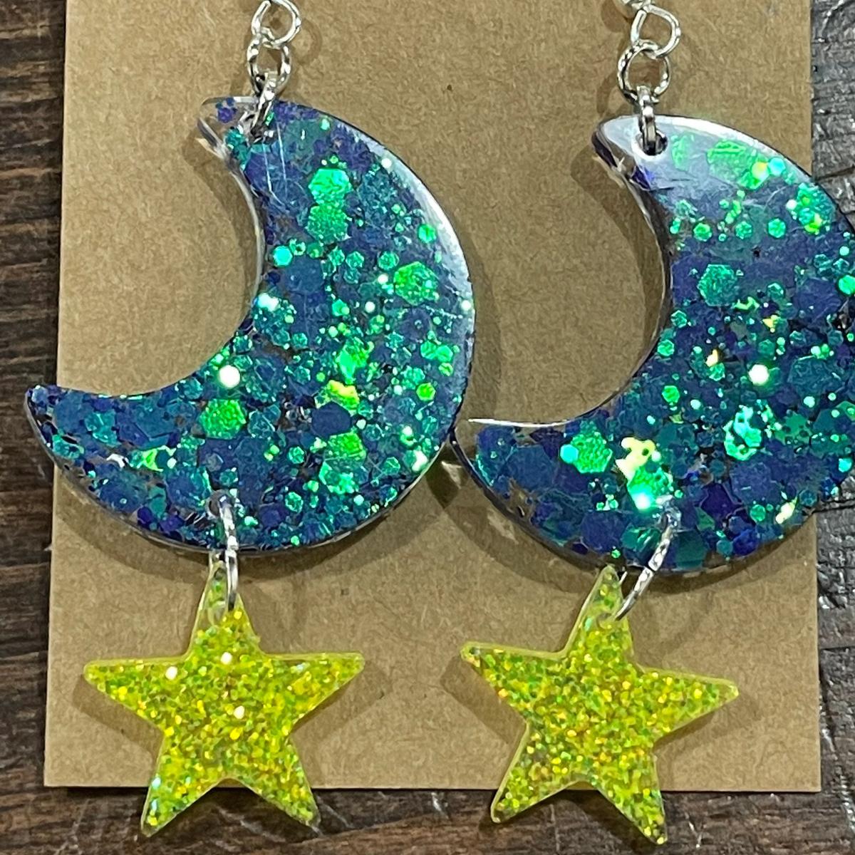 Moon and Stars Dangle