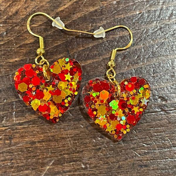 Red and Gold Hearts